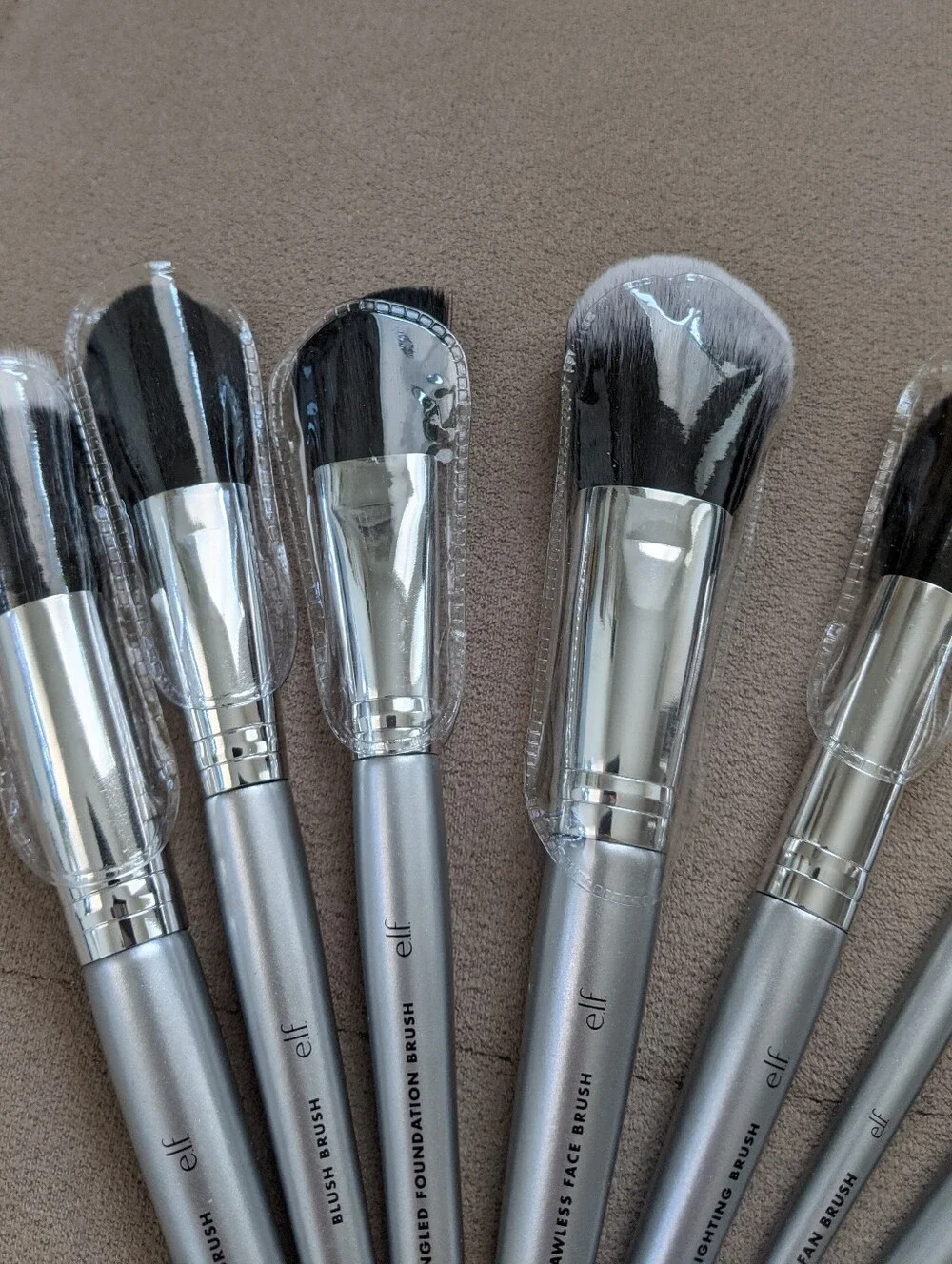ELF Silver Handle Makeup Brush Set - 13 Piece